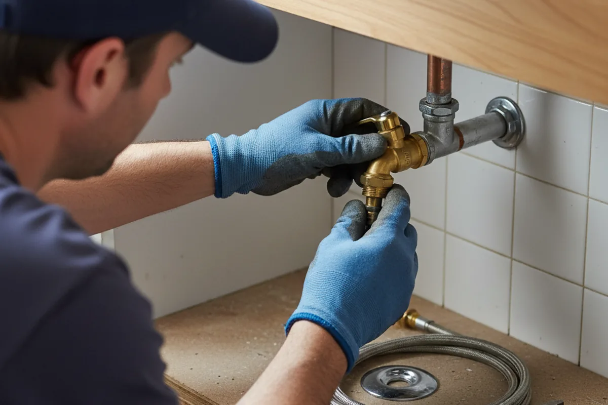 Shutoff valve and fitting work during Repiping in Pleasantville